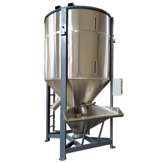 Vertical Plastic Granules Mixer Machine Color Raw Materials Silo Mixer 