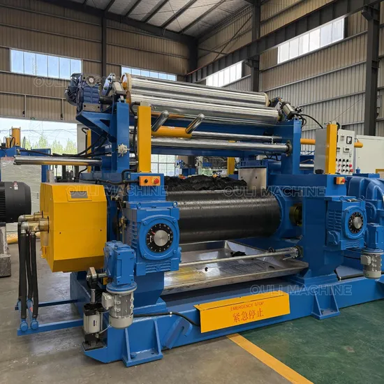 22 Inch Type Two Roll Open Mixing Mill Machine Natural Silicone Mixer 