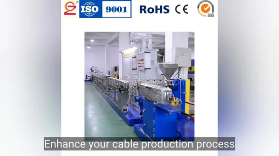 30 High Efficiency FEP, ETFE, PFA Optical Fiber Cable Sheath Extrusion Machine Cable Making Machine Extruder Machine 