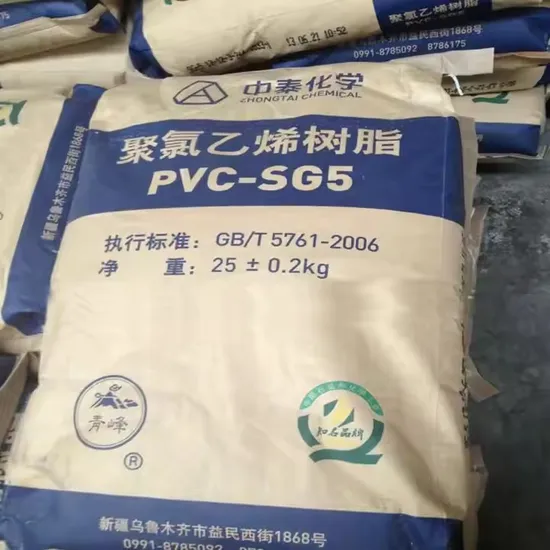 Polyvinyl Chloride for Plastic Application PVC Sg5 