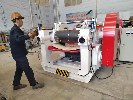 Compact Casting Two Roll Open Rubber Mixing Mill with Electric Gap Adjustment 