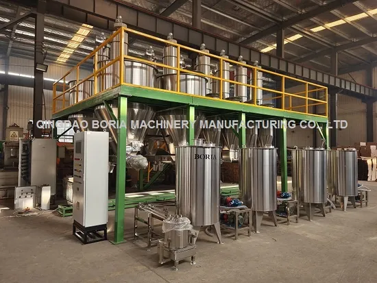 Direct Factory Powder Materials & Oil Automatic Weighing & Feeding Dosing Dispenser Upstream System Machine for Rubber Mixer Kneader Batching System 
