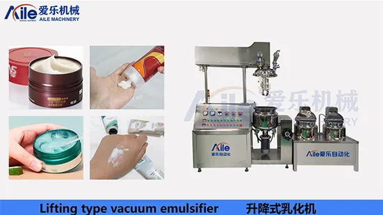 Emulsifier Mixer Vacuum Homogenizer Machine with Oil Pot and Water Pot 