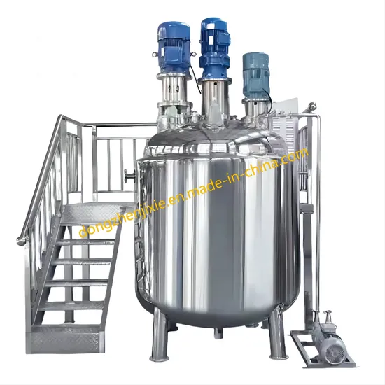 Dzjx Mixing Tank with Homogenizer Stainless Steel Mixing Tank with Agitator 