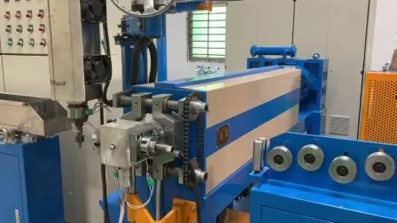 PLC Controller Computerized Single Screw Wire Extrusion Machine 