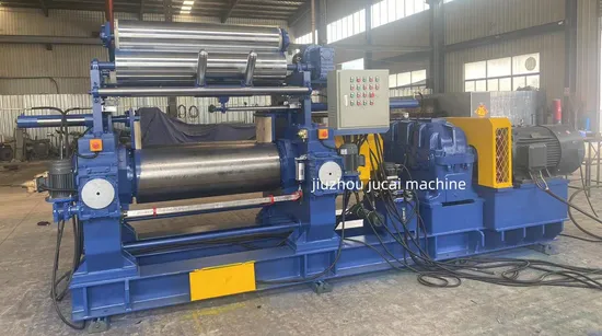 Two Roll Rubber Open Mixing Mill Machine with Frequency Motor and Inverter 