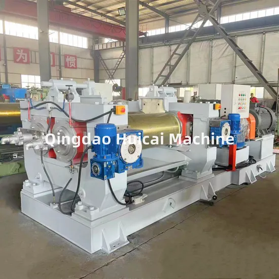Two Roll Rubber Open Mixing Mill with Hardened Gear Reducer 