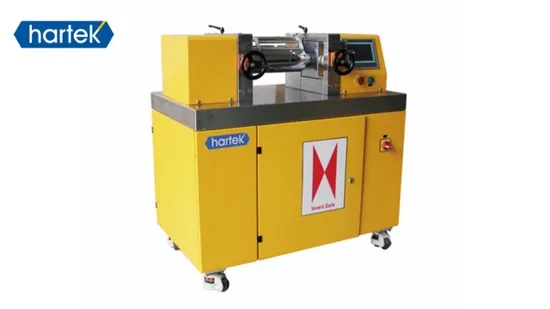 High Precision Lab Two Roll Open Mixing Mill with Chrome Plated Rolls for Rubber with Plastic Compounding 